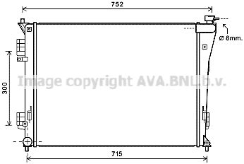 AVA QUALITY COOLING Радиатор, охлаждение двигателя HY2304